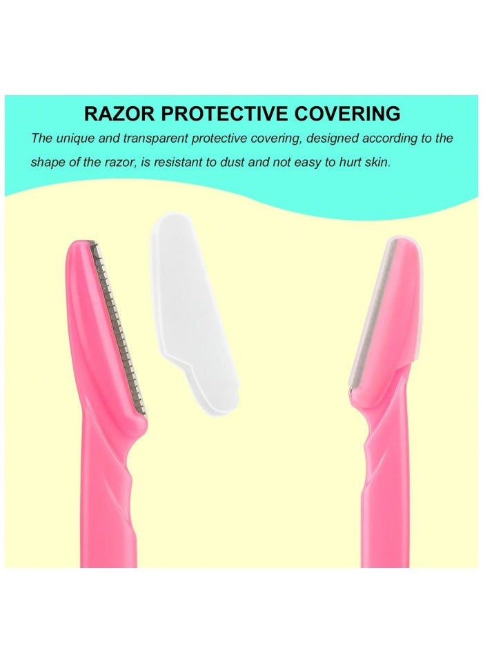 66 Eyebrow Razor and Face Razor for Women and Men, Eyebrow Hair Trimmer and Shaver with Protective Cover,Safe and Newbie Friendly