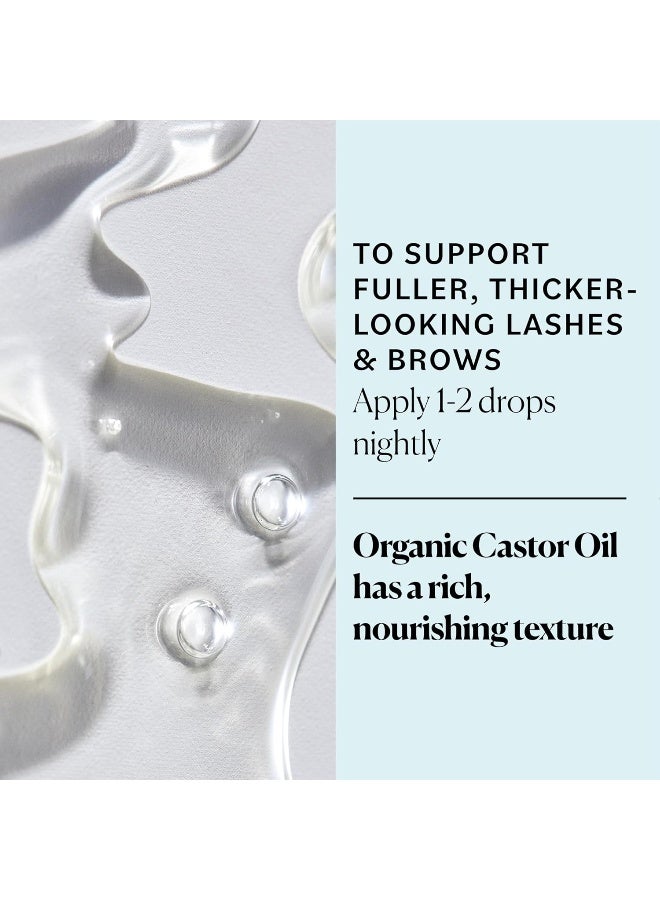 Organic Castor Oil Eyelash Serum, 1 fl oz Packaging May Vary Clear