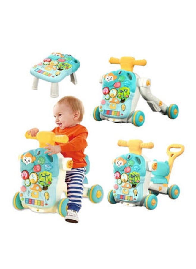 Multifunctional 5-in-1 Baby Walker Train – Interactive Learning Toy with Push, Sit, Ride, and Drag Modes for Babies & Toddlers. Enhances Motor Skills, Balance, and Imaginative Play with Lights, Sounds, and Colorful Design – Ideal for Ages 12 Months+.