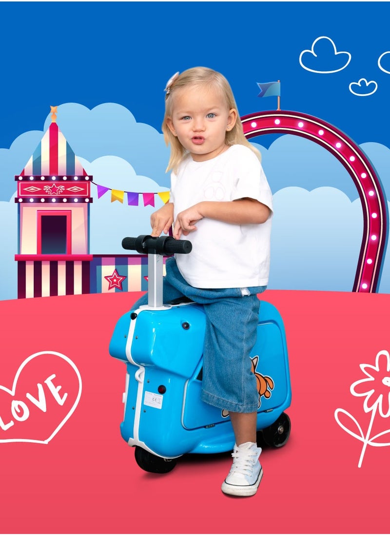 Airwheel SQ3 Kids Electric Luggage - Pink | 15L Compact Travel Luggage, Motorized Electric Luggage Scooter for Convenient and Fast Travel with Removable Battery | Official Dealer in UAE