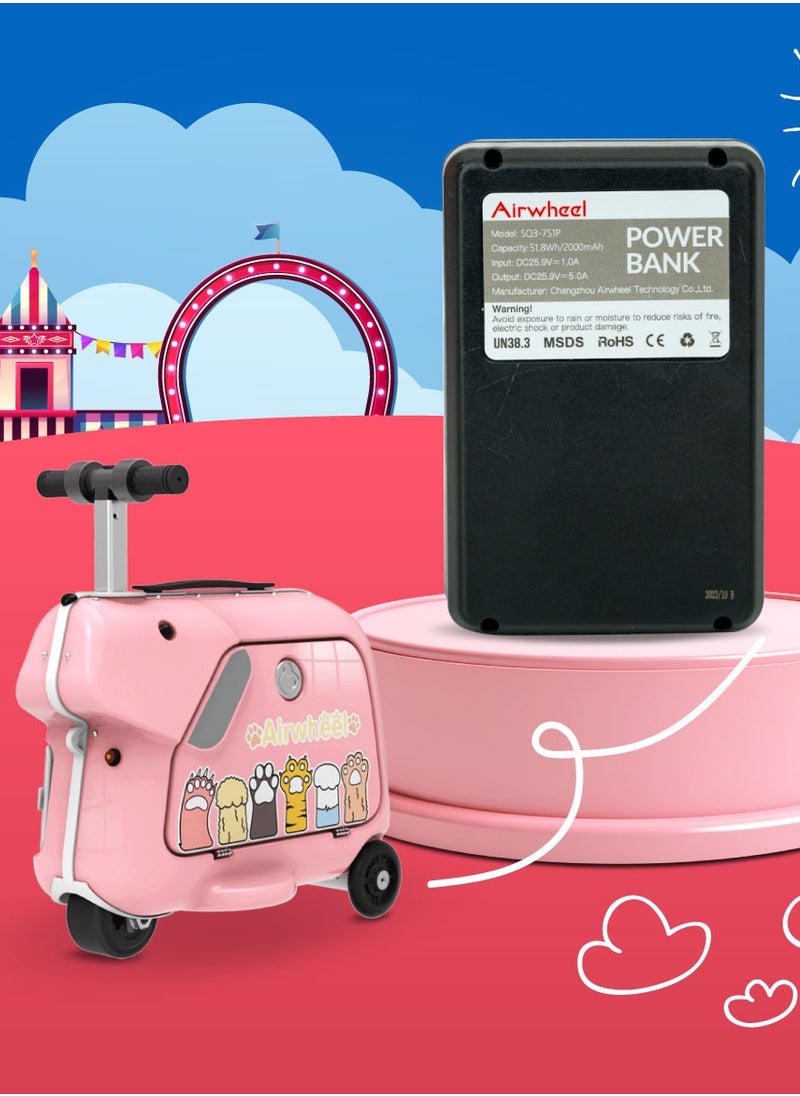 Airwheel SQ3 Kids Electric Luggage - Blue | 15L Compact Travel Luggage, Motorized Electric Luggage Scooter for Convenient and Fast Travel with Removable Battery | Official Dealer in UAE