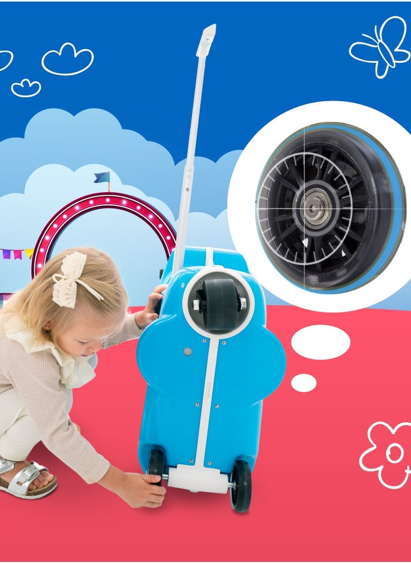 Airwheel SQ3 Kids Electric Luggage - Blue | 15L Compact Travel Luggage, Motorized Electric Luggage Scooter for Convenient and Fast Travel with Removable Battery | Official Dealer in UAE