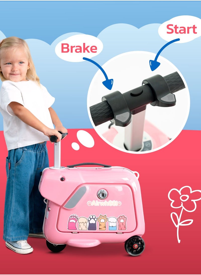 Airwheel SQ3 Kids Electric Luggage - Blue | 15L Compact Travel Luggage, Motorized Electric Luggage Scooter for Convenient and Fast Travel with Removable Battery | Official Dealer in UAE