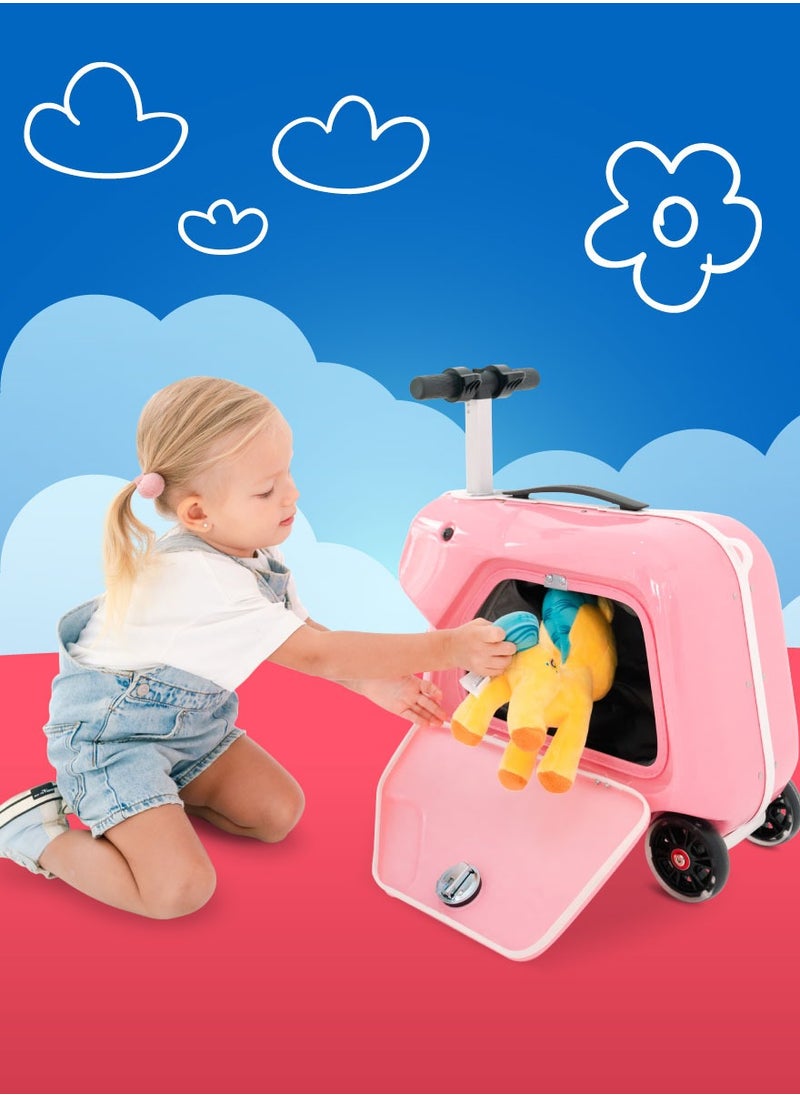 Airwheel SQ3 Kids Electric Luggage - Blue | 15L Compact Travel Luggage, Motorized Electric Luggage Scooter for Convenient and Fast Travel with Removable Battery | Official Dealer in UAE