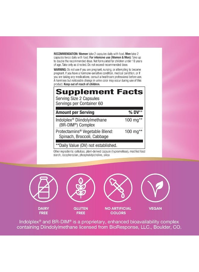 DIM-Plus Diindolylmethane, 120 Vegan Capsules Packaging May Vary