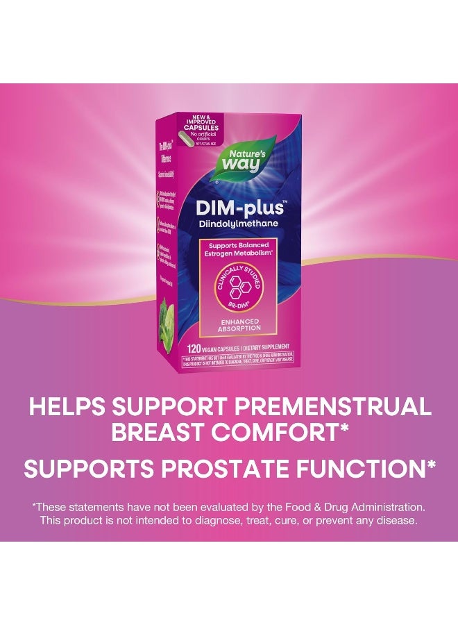 DIM-Plus Diindolylmethane, 120 Vegan Capsules Packaging May Vary