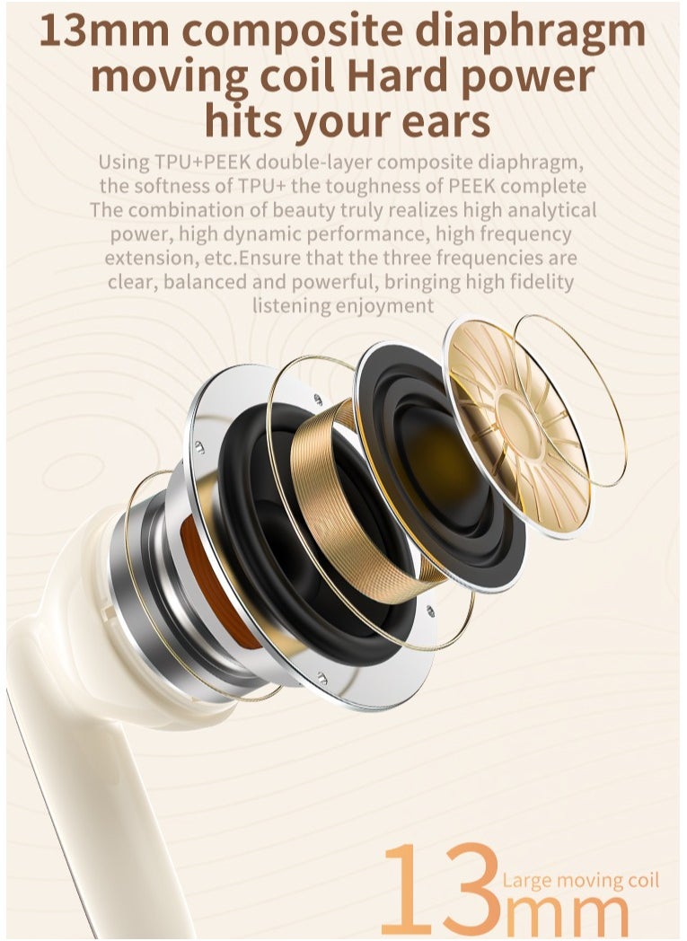 ZIPFORCE True Wireless Earbuds, In-Ear Bluetooth 5.3 Headphones 4-Mics ENC Clear Call, Bluetooth Earbuds Touch Control 40 Playtime, IPX6 Waterproof TWS, Light-Weight Earphones