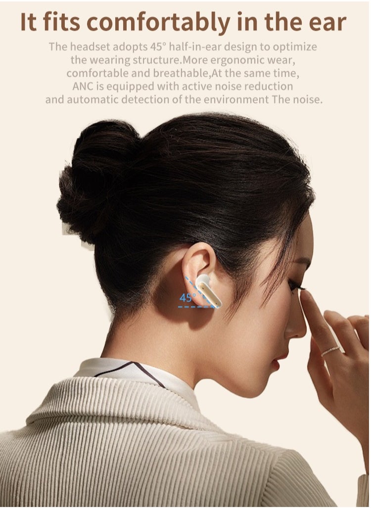 ZIPFORCE True Wireless Earbuds, In-Ear Bluetooth 5.3 Headphones 4-Mics ENC Clear Call, Bluetooth Earbuds Touch Control 40 Playtime, IPX6 Waterproof TWS, Light-Weight Earphones