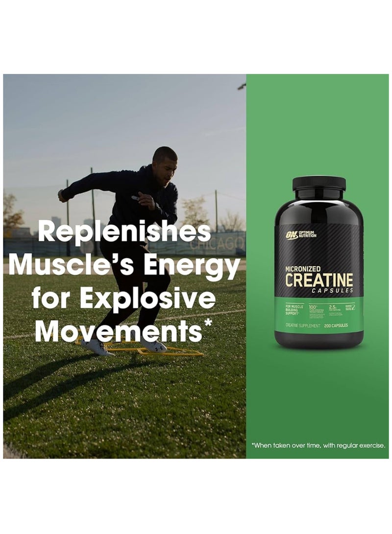 Creatine Dietary Supplement - Unflavoured - 200 Capsules
