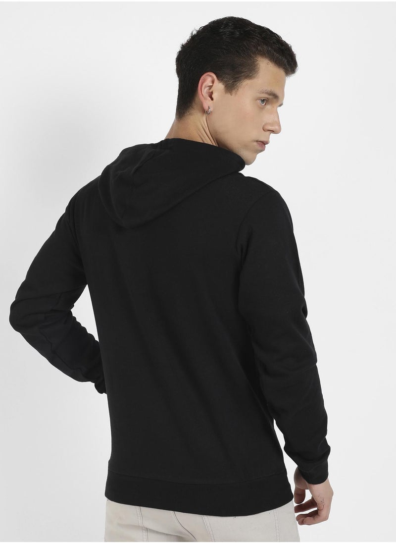 Men's Black Beethovan Hoodie With Kangaroo Pocket
