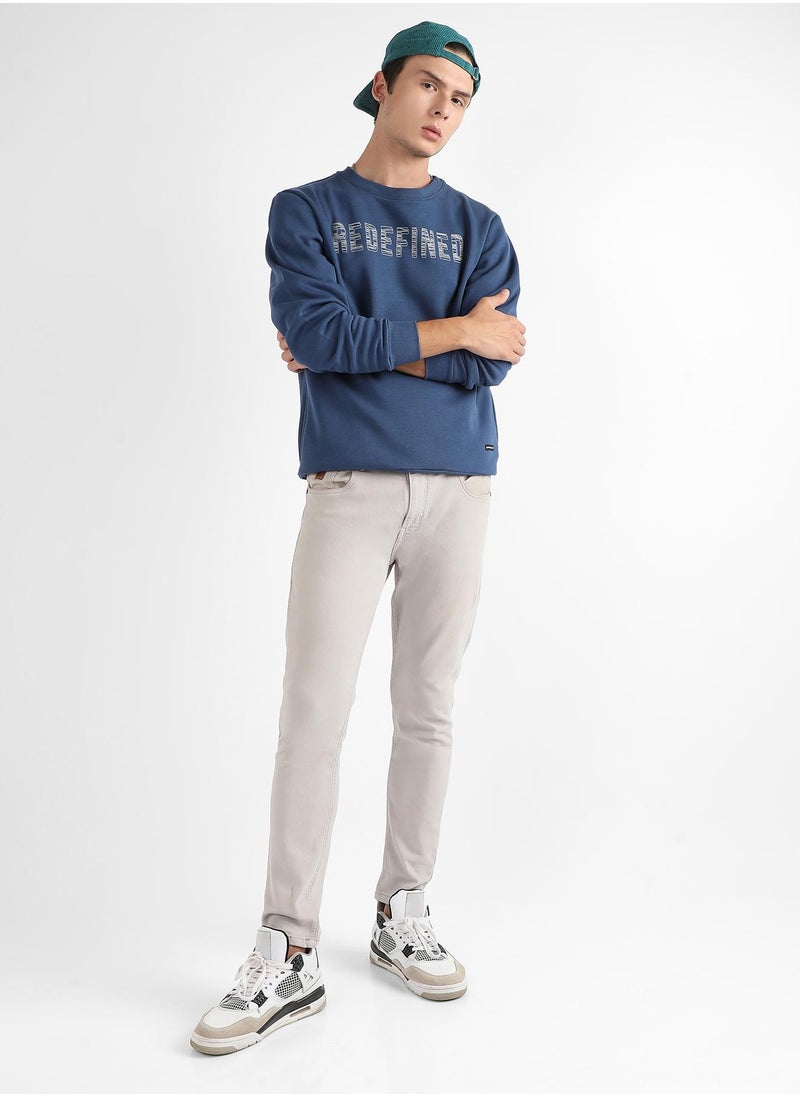 Men's Blue Refined Pullover Sweatshirt