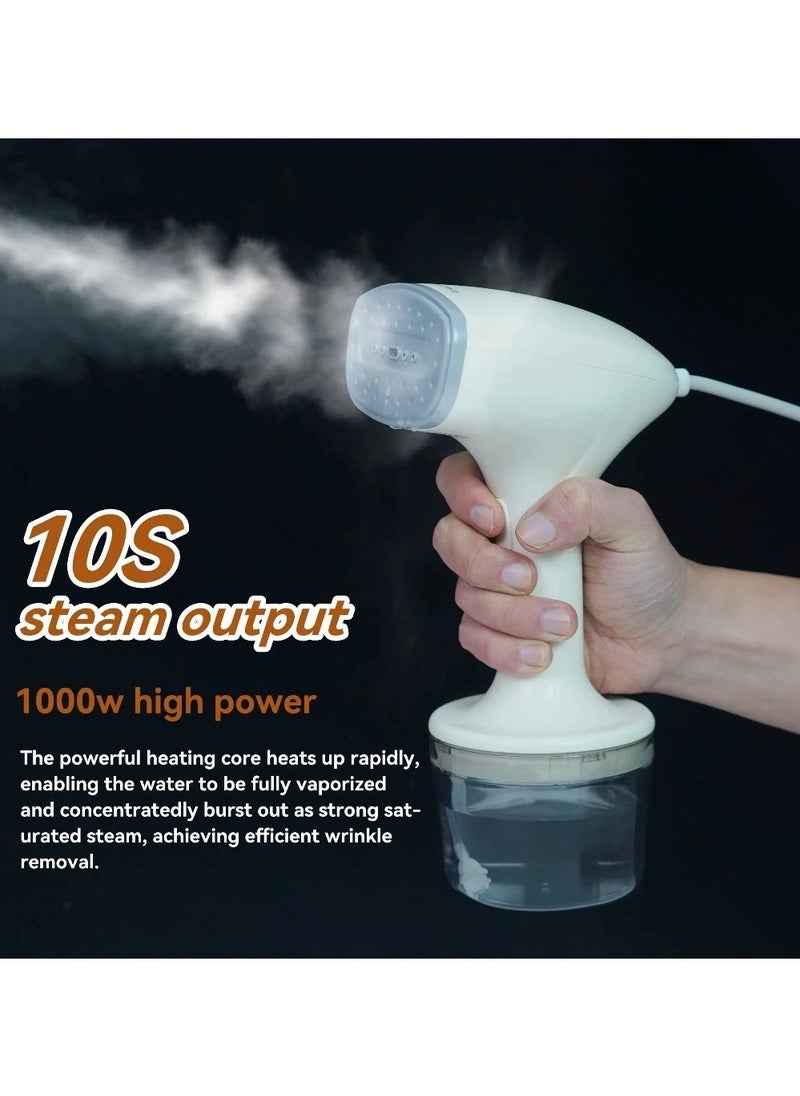 Steam Iron 1000W Handheld Steamer Garment Steamer for Clothes Portable Iron Steam with Strong Penetrating 260ml