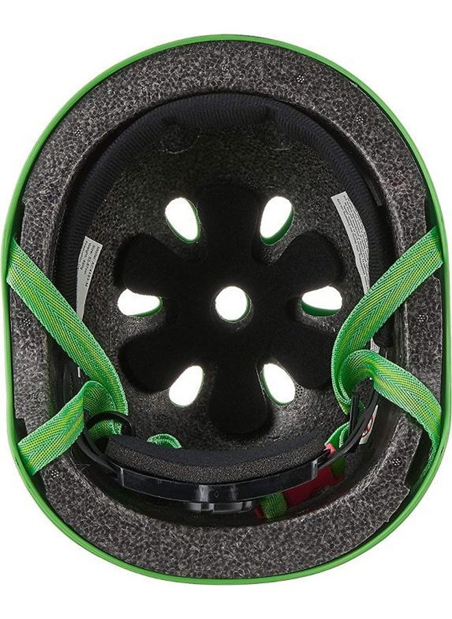 Micro Green with Yellow Trim Kids Helmet (Medium) (53-57cm) | Kids Helmet | Kick Scooter Helmets | Sports Helmet for Kids | Helmet with Adjustable Straps | Riding Kids Helmet | Kids Safety | Helmet for Kids