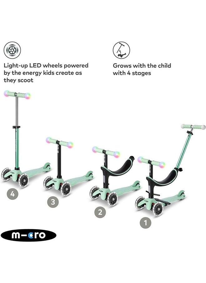 Micro Scooters | Mini Micro 2 Grow LED 4in1 Toddler's Trike | Handlebar Adjustable | Foldable | Lightweight | Boys & Girls | Scooter for Kids | Scooters | Kids Scooter