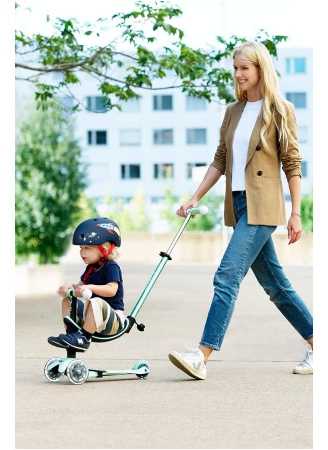 Micro Scooters | Mini Micro 2 Grow LED 4in1 Toddler's Trike | Handlebar Adjustable | Foldable | Lightweight | Boys & Girls | Scooter for Kids | Scooters | Kids Scooter