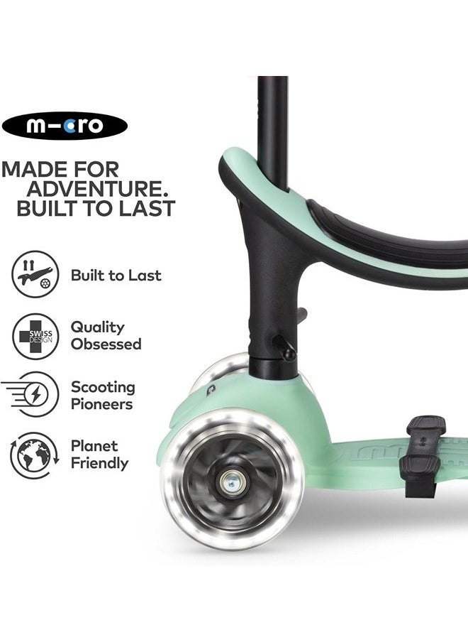 Micro Scooters | Mini Micro 2 Grow LED 4in1 Toddler's Trike | Handlebar Adjustable | Foldable | Lightweight | Boys & Girls | Scooter for Kids | Scooters | Kids Scooter