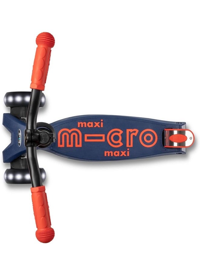 Maxi Micro Deluxe Pro LED | The Original | Children's Scooter from 5 Years | Premium Children's Scooter from 5-7 Years | Height-Adjustable Handlebar | Kickboard Scooter | 5 6 7 Years