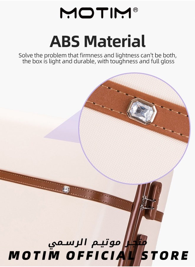 Vintage Style Travel Luggage Lightweight Durable Expandable Suitcase Expandable PC Hard Shell Clearance Luggage with TSA Lock Spinner Wheels Telescopic Handle