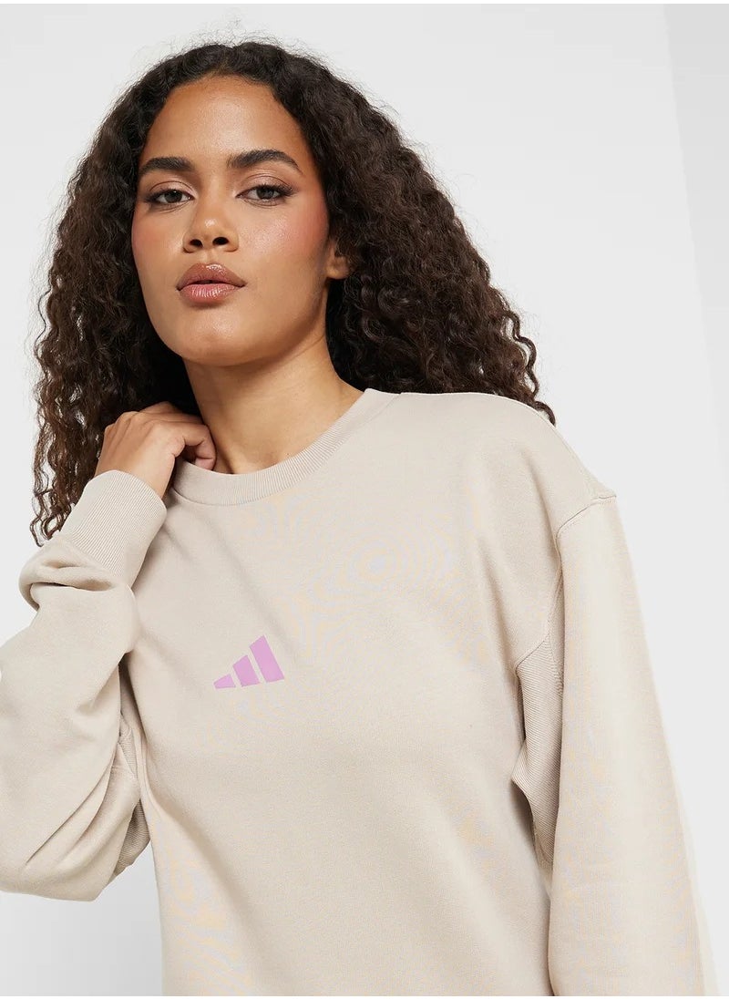 Bloom Sky Print French Terry Sweatshirt