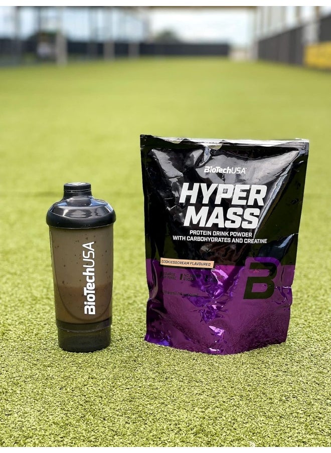 BioTechUSA Hyper Mass - Mass Gainer with Carbs & Protein Blend | Micronised Creatine | Gluten-Free, 4 kg, Salted caramel