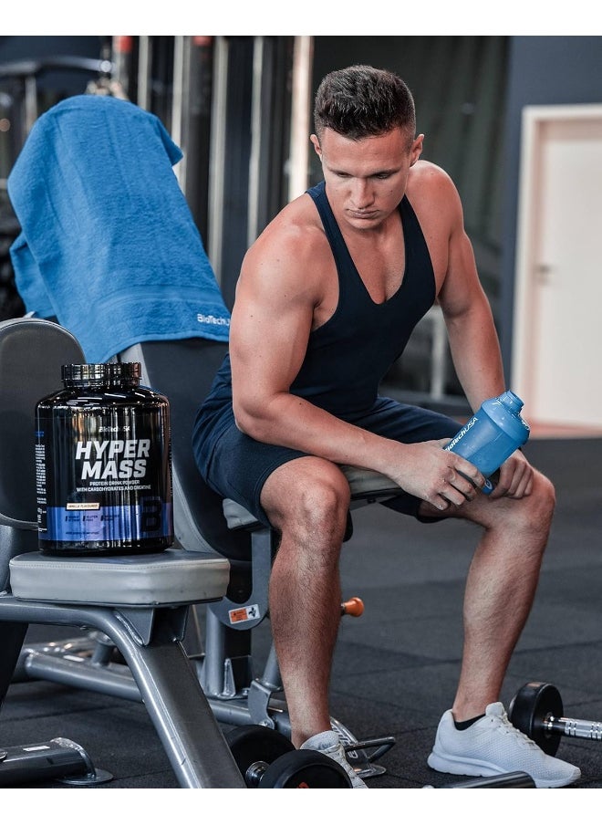 BioTechUSA Hyper Mass - Mass Gainer with Carbs & Protein Blend | Micronised Creatine | Gluten-Free, 4 kg, Salted caramel