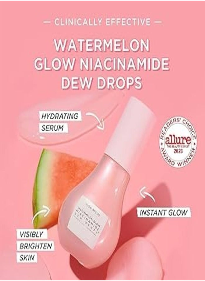 GLOW RECIPE Serum Superstars Minis Kit – Travel-Sized Set of Best-Selling Serums for Hydration, Brightening, and Glowing Skin