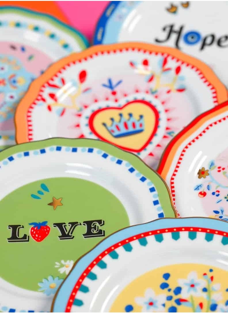 Baci Milano Mamma Mia Porcelain Dinner Plate 28 cm Flower