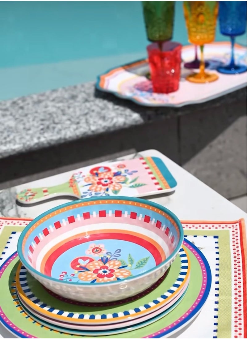 Melamine Soup Plates 1  - Diam. 23 cm - Mamma Mia - Baci Milano