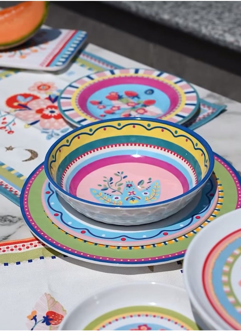 Melamine Soup Plates 3  - Diam. 23 cm - Mamma Mia - Baci Milano