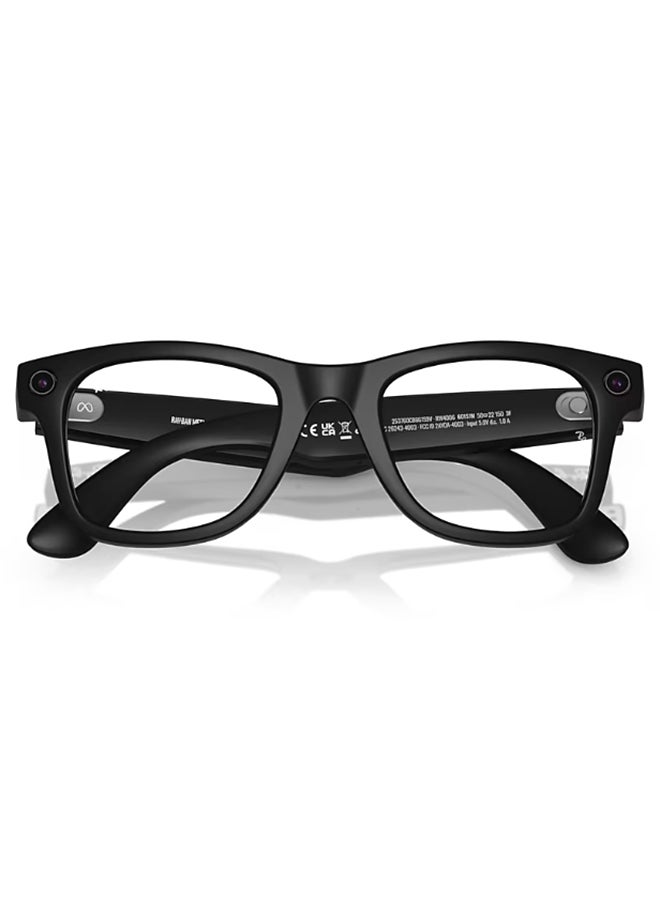 Ray-Ban Wayfarer RW4008 Large Matte Black Clear Graphite Green Transition Black