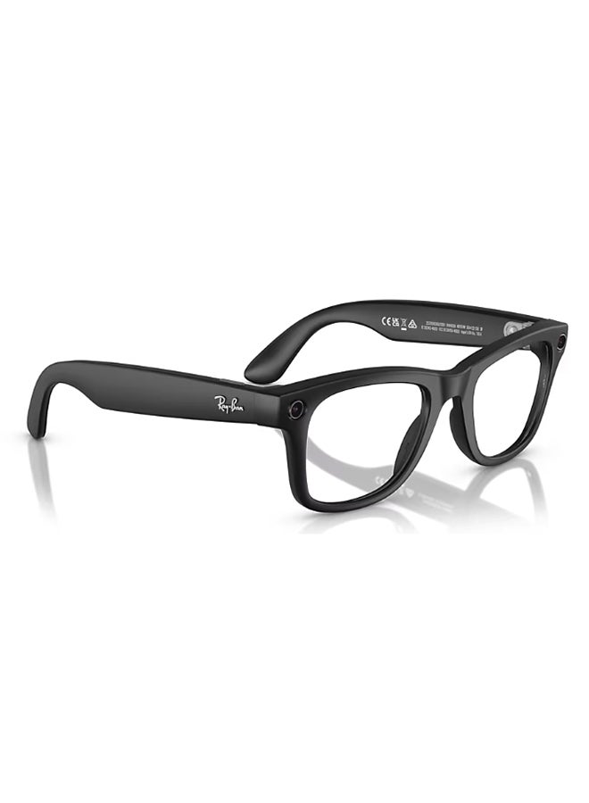 Ray-Ban Wayfarer RW4008 Large Matte Black Clear Graphite Green Transition Black