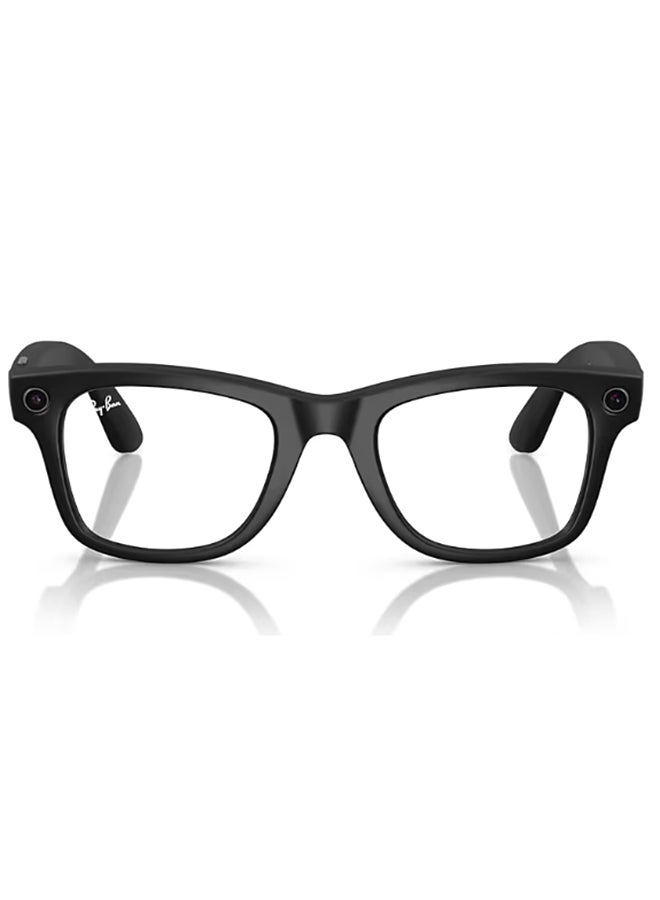 Ray-Ban Wayfarer RW4008 Large Matte Black Clear Graphite Green Transition Black