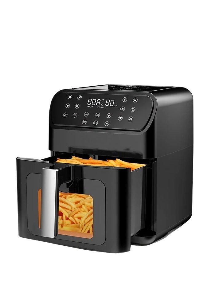 Digital Air Fryer Oven With Clear Window And Internal Light,Cooking with Rapid Air Convection Technology,Crisp Results,12 Program 6.5L Capacity1500 Waat