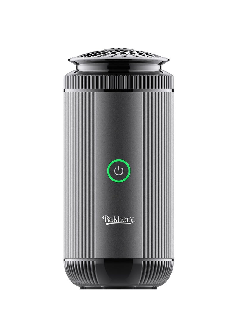 Turbo Electric Bakhoor Burner with Radiator Fan, Rechargeable Type C Incense & Oud Diffuser, 2000mAh Battery Portable Mabkhara for Home, Car, Office, Yoga, Ramadan & Gift Use