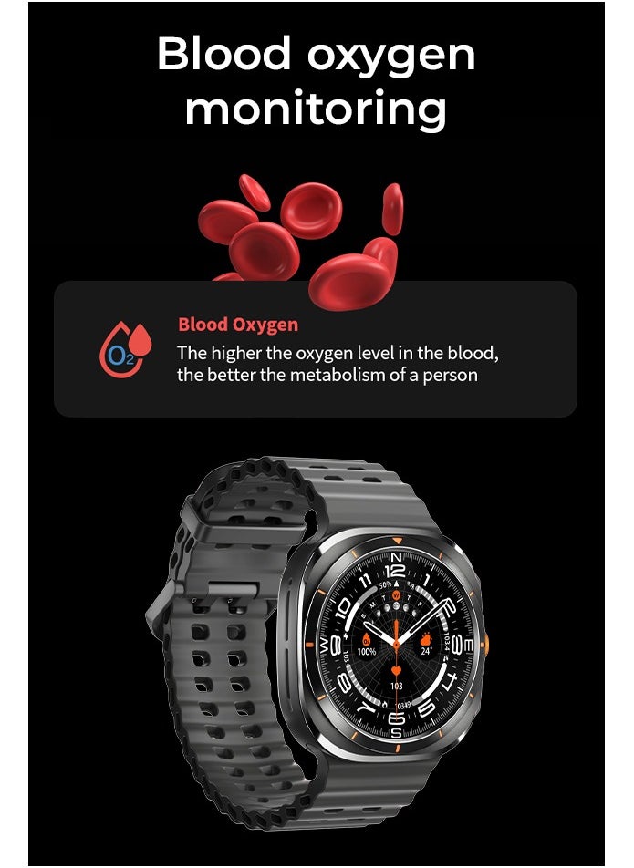 Charome T14 Ultra Smart Watch Premium Black Edition Advanced Health Monitoring, Fitness Tracking, Long Battery Life, Water-Resistant, Touchscreen Display