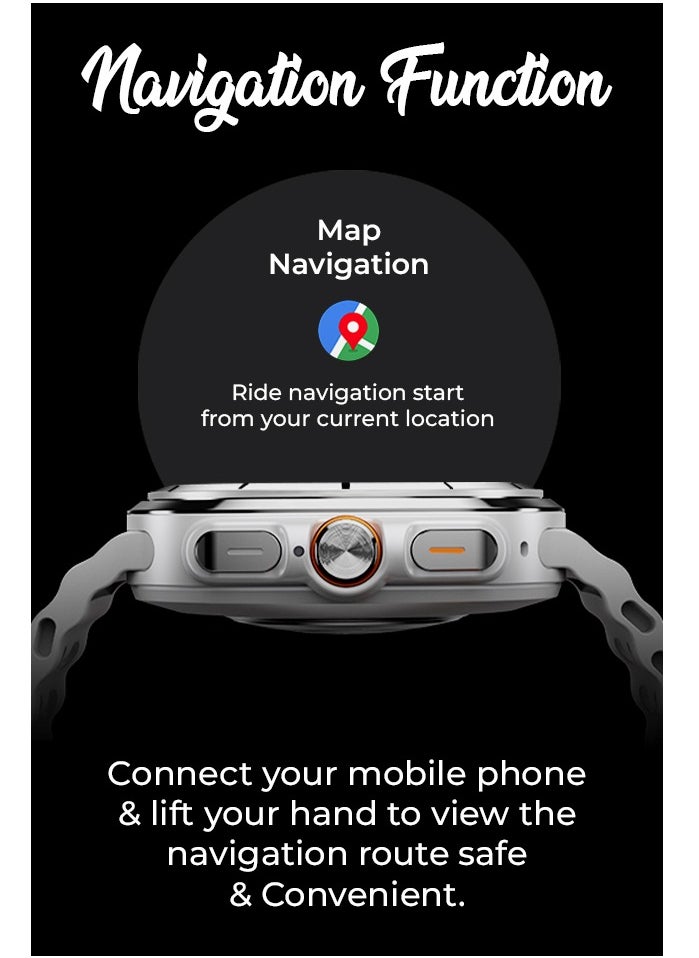 Charome T14 Ultra Smart Watch Premium Black Edition Advanced Health Monitoring, Fitness Tracking, Long Battery Life, Water-Resistant, Touchscreen Display