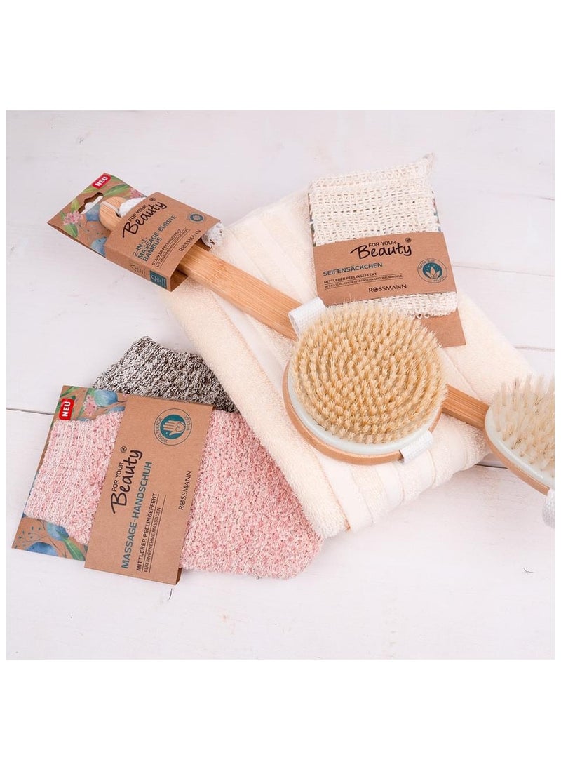 German Brand, Massage brush bamboo, High quality, Long Handle Body Brush,Bath Brush, Shower Brush Body Scrubber, Back Scrubber, Back brush, made in Germany