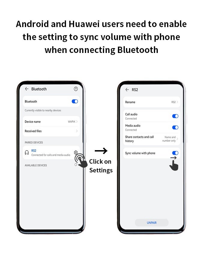 Korean Brand RS2 True Wireless Earpods, 6 Mics Hybrid ANC with AI Wind Noise Reduction, -42dB Noise Cancelling, Transparency Mode, Normal Mode, ANC Mode, 30-Hour Battery Life, Bluetooth 5.4, IPX5 Waterproof, Powerful Bass, Light Blue
