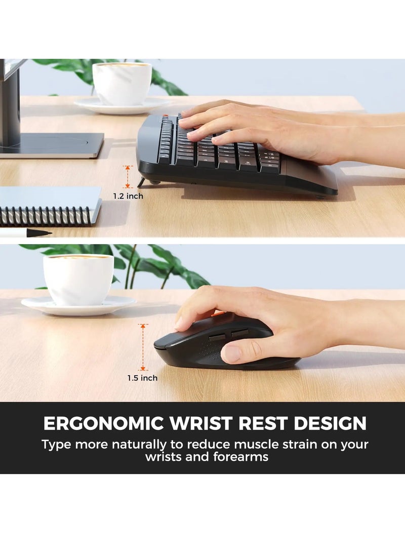 Meetion 2.4Ghz/Wireless&Bluetooth Dual Ergonomic DirectorA 2.4GHz USB Nano receiver Power-efficient wireless technology Mouse resolution 800-1200-1600 dpi