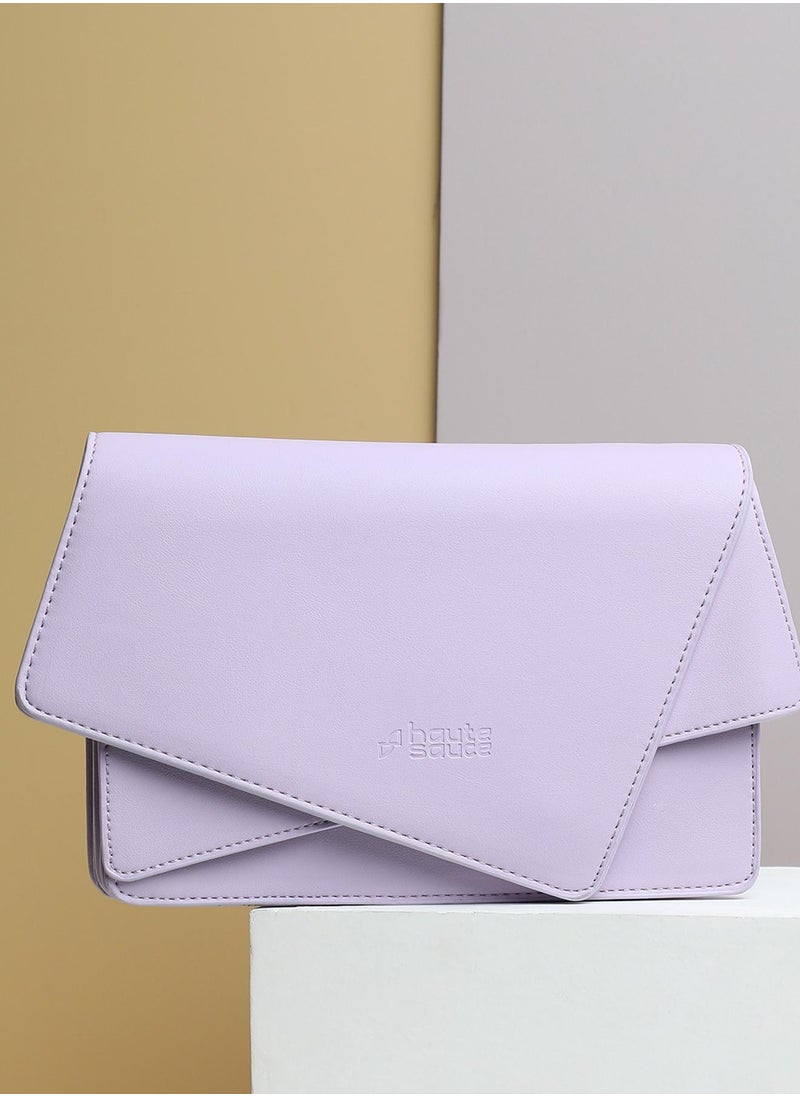 Quirky Line Clutch