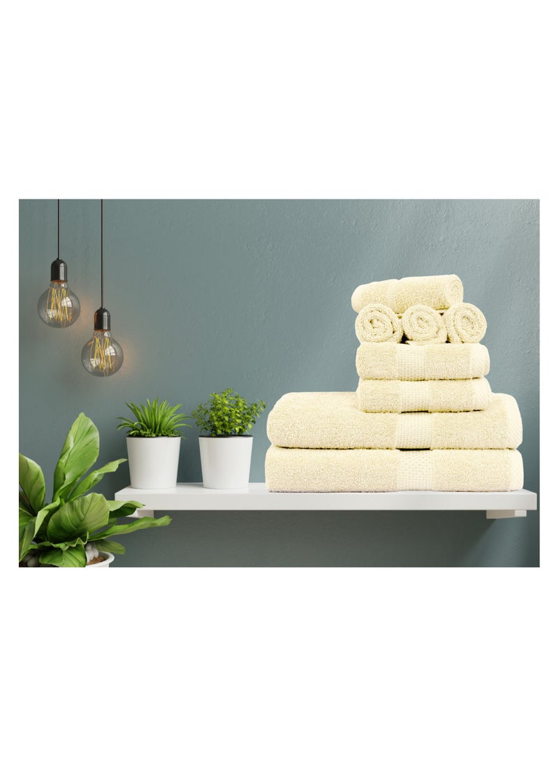 Cleanup Towels Set of 08. Durable Quality With Excellent Color Options Specially Designed To Match Your Washroom As You Desire. Well Absorbant Durable Lasts Long. 600 + GSM Guranteed.