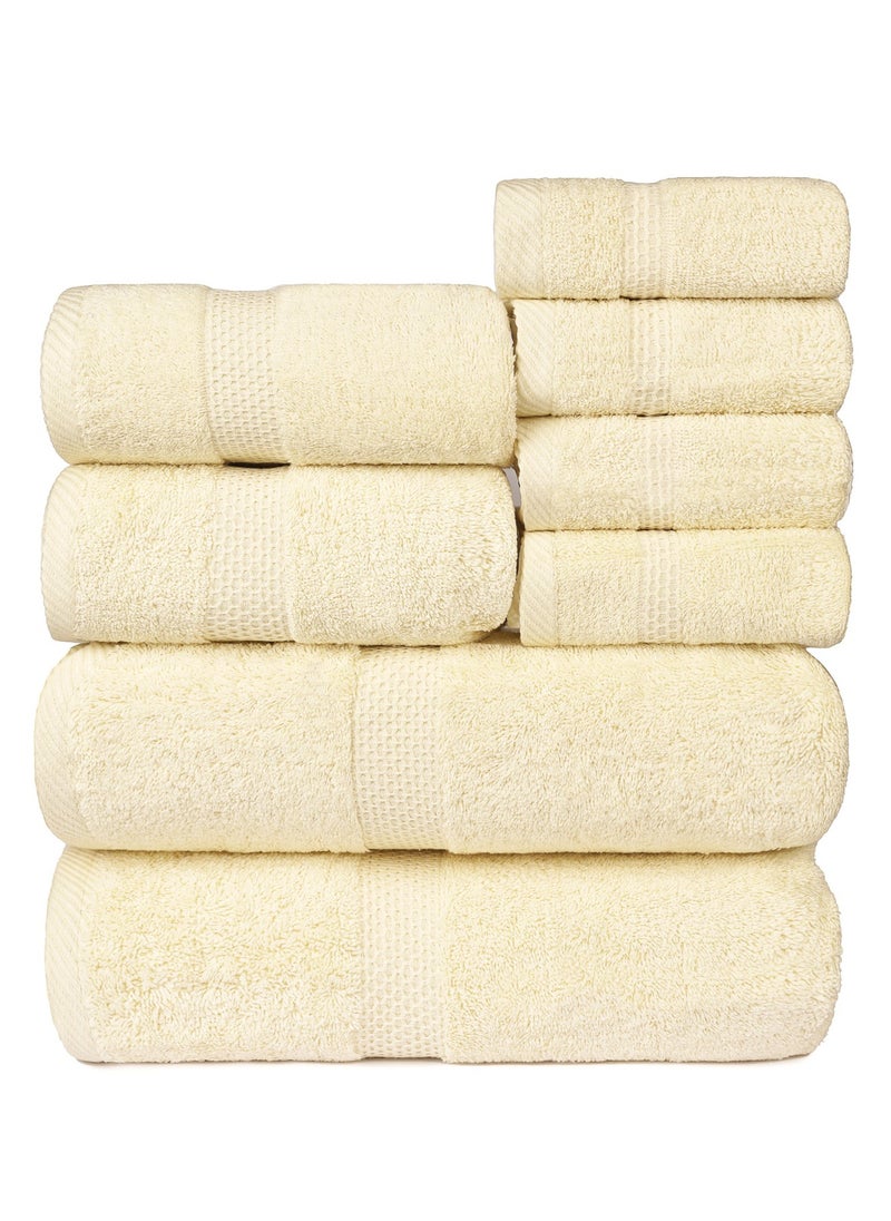 Cleanup Towels Set of 08. Durable Quality With Excellent Color Options Specially Designed To Match Your Washroom As You Desire. Well Absorbant Durable Lasts Long. 600 + GSM Guranteed.