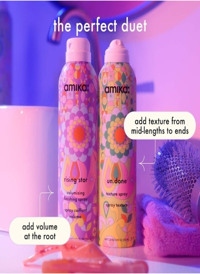 AMIKA Rising Star Volumizing Finishing Spray 60ml - Lightweight, Long-Lasting Volume and Texture Spray for All Hair Types