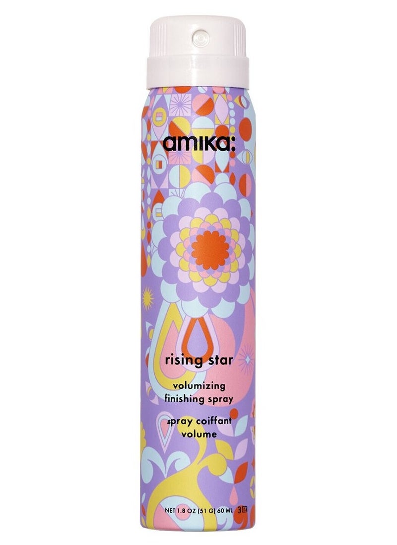 AMIKA Rising Star Volumizing Finishing Spray 60ml - Lightweight, Long-Lasting Volume and Texture Spray for All Hair Types