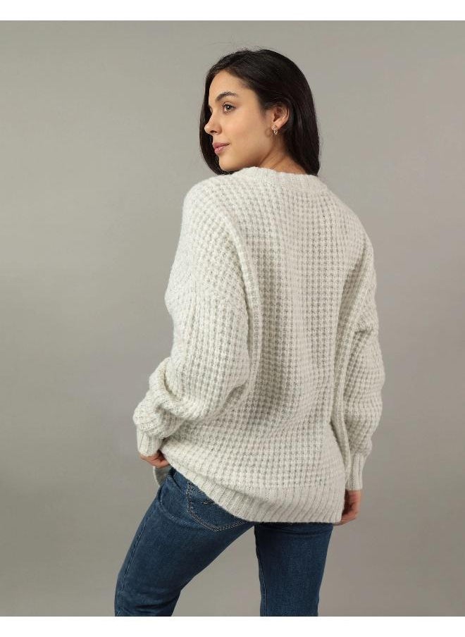 Crew Neck Knitted Sweater