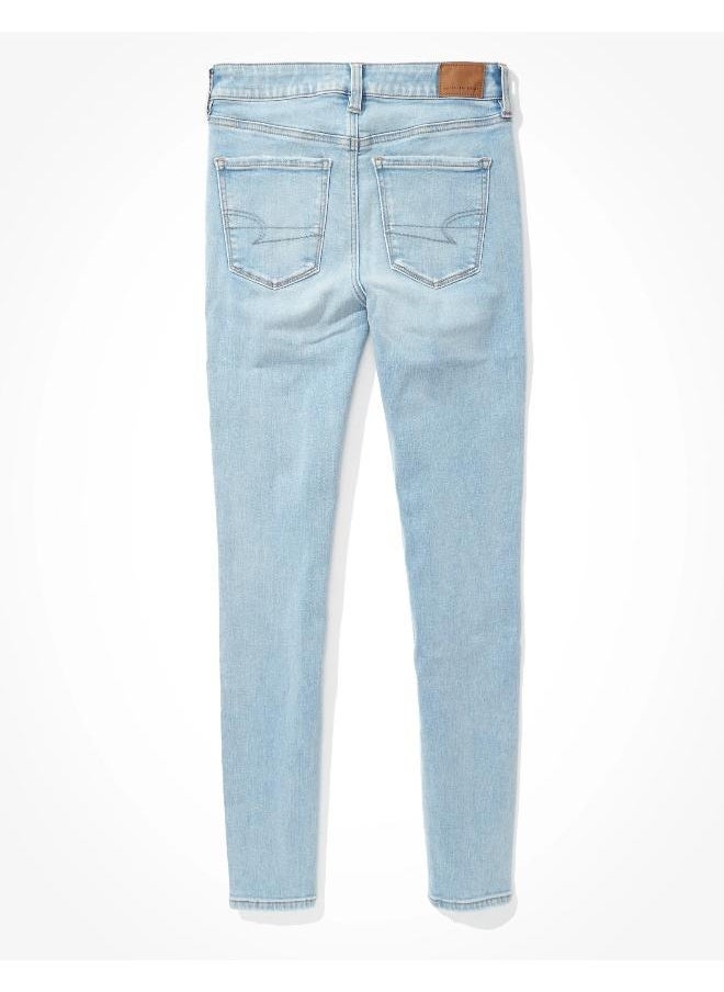 High Waist Distressed Jeggings