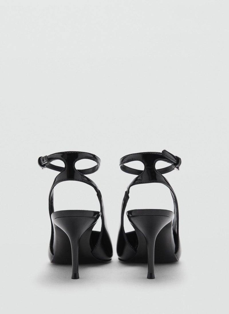 Patent Leather-Effect Heeled Shoes