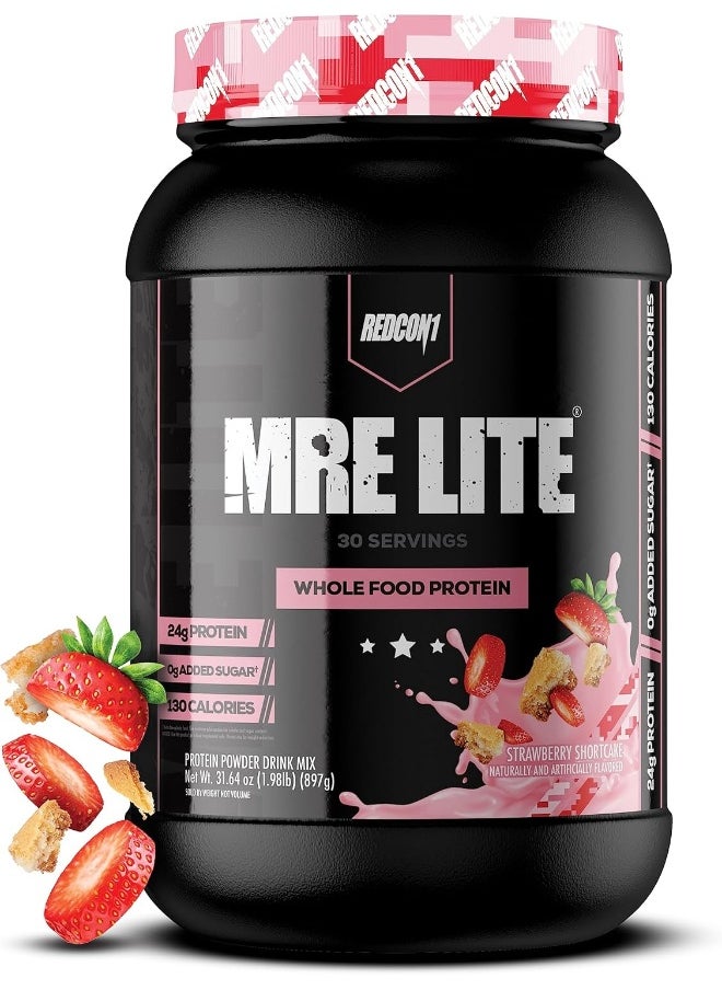 Redcon1 Mre Lite Strawberry Shortcake 30 Servings Protein Meal Replacement