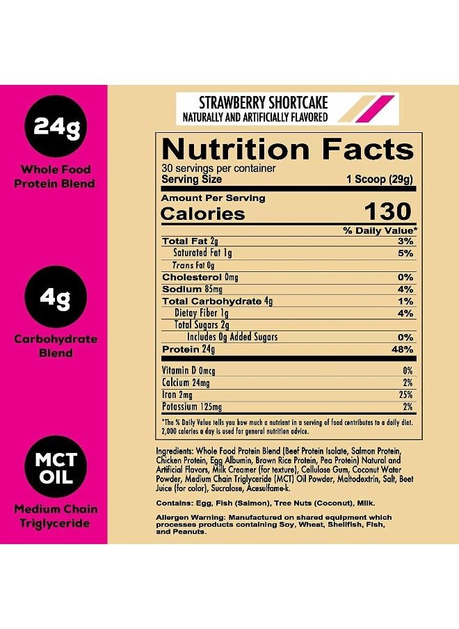 Redcon1 Mre Lite Strawberry Shortcake 30 Servings Protein Meal Replacement