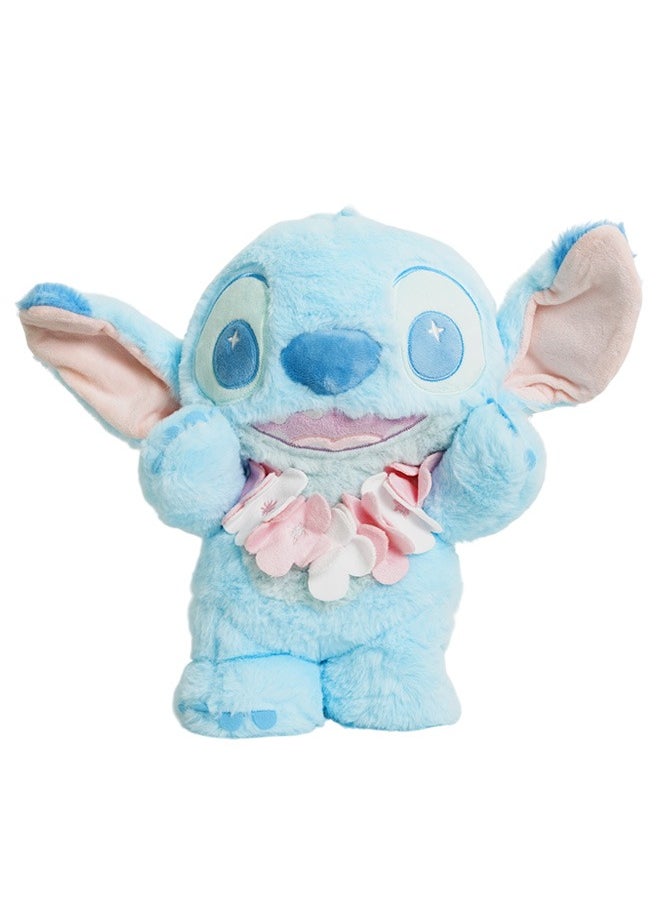 Planetary Pastel Collection 14in. Standing Stitch with Flower Necklace Plush Toy